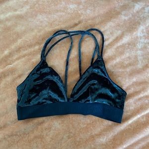 Victoria’s Secret PINK Velvet Velour Bralette M
